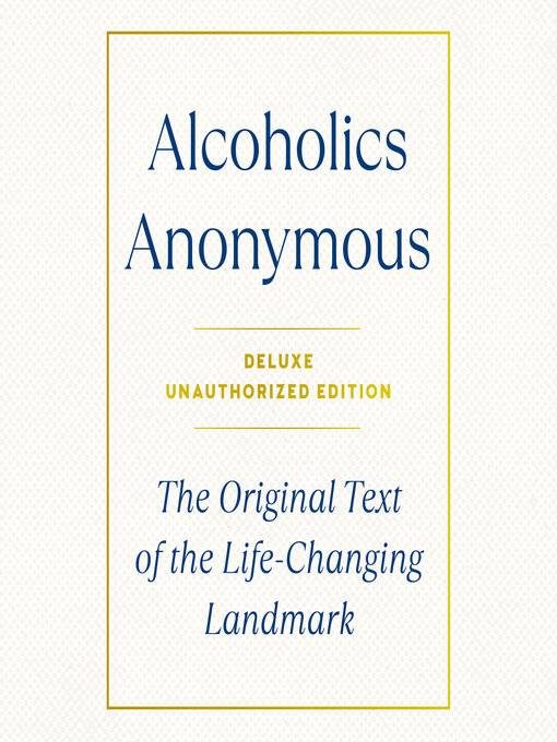 Title details for Alcoholics Anonymous by Bill W. - Wait list